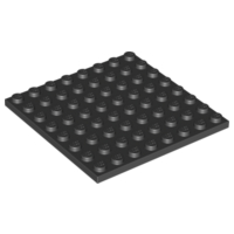Plaat 8x8 Black